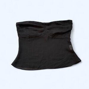 Princess Polly Charcoal Strapless Top